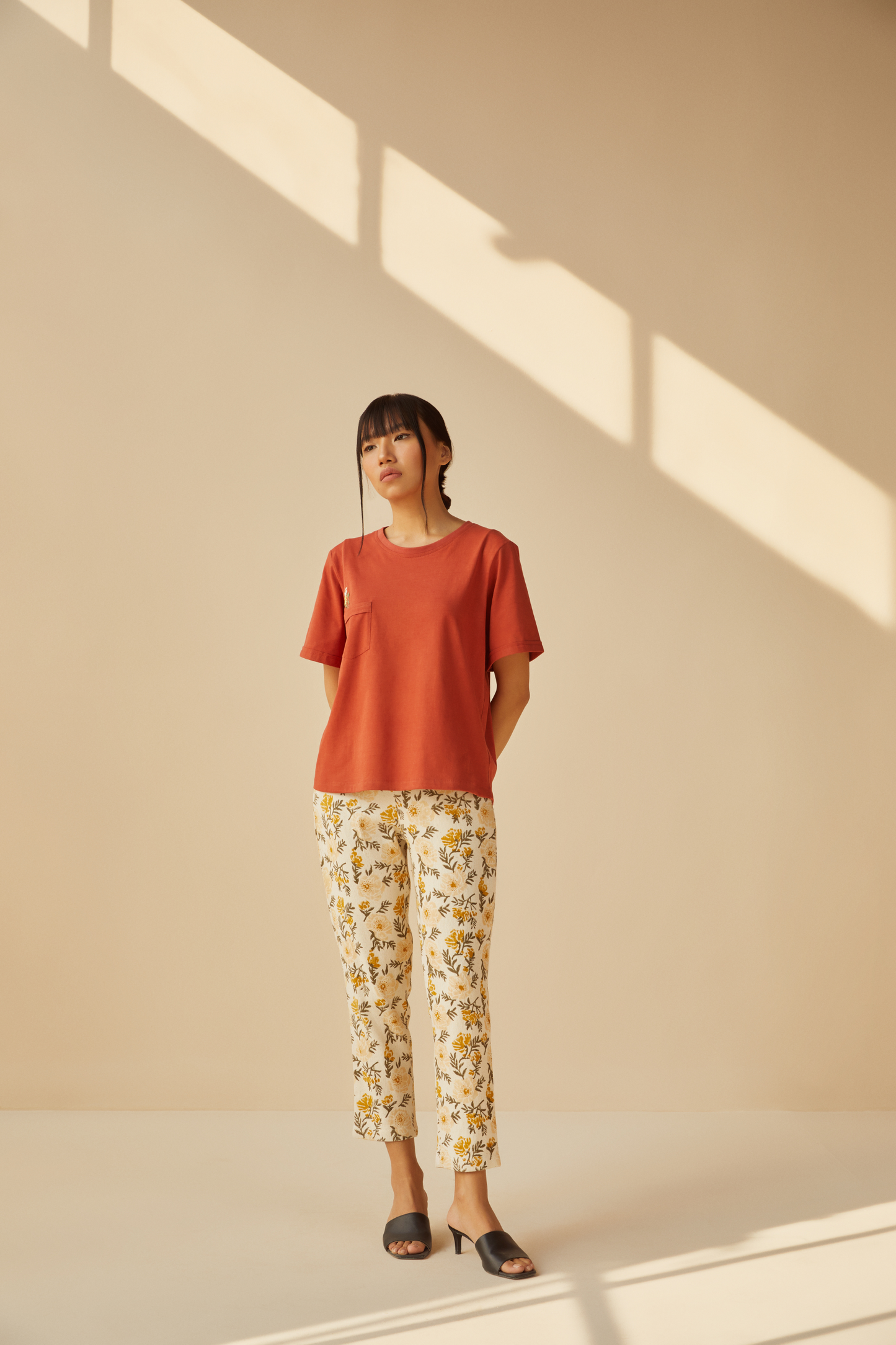 The Wildflower organic cotton knit t-shirt