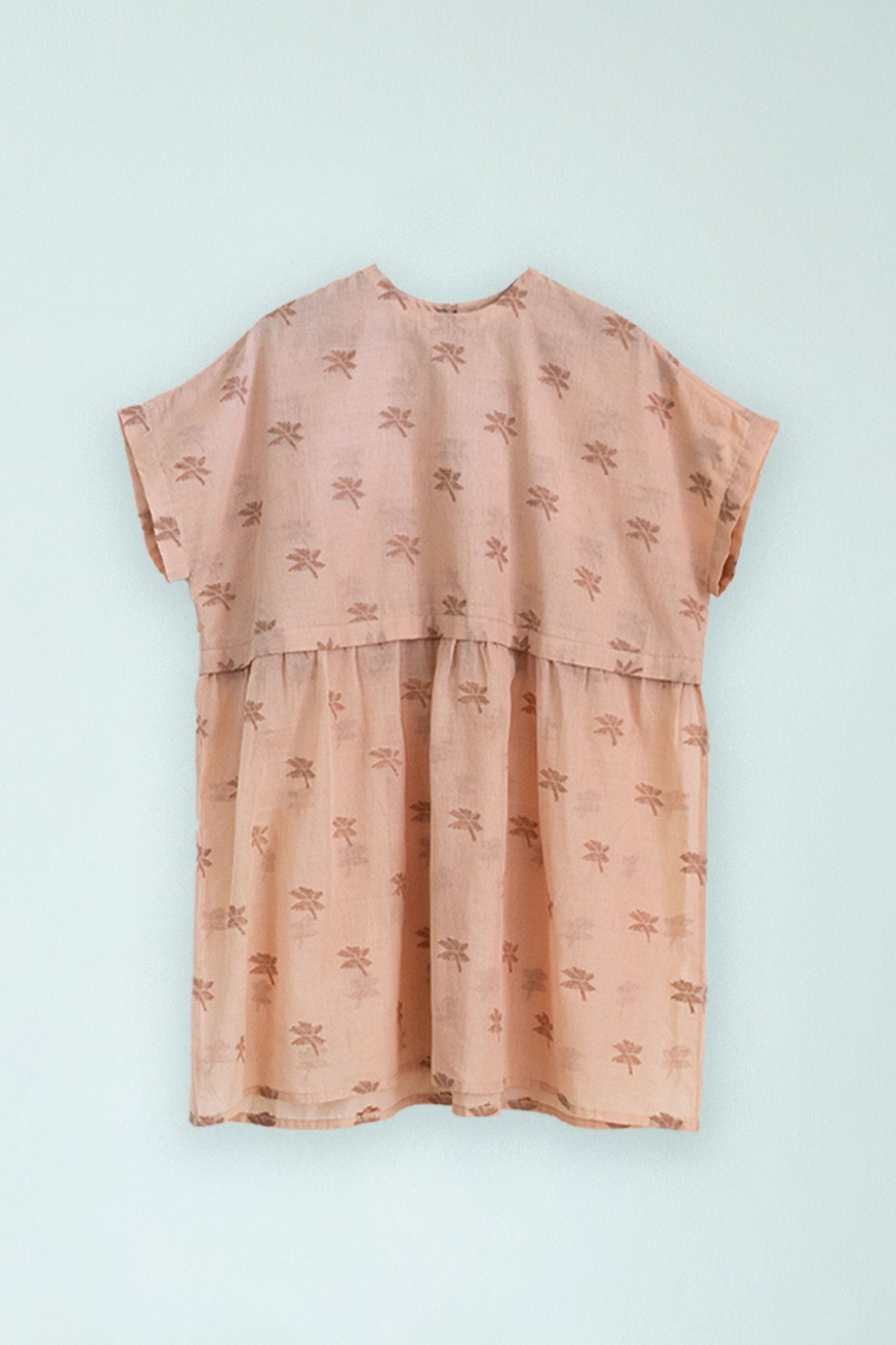 The wilds Jamdani short sleeve midi dress