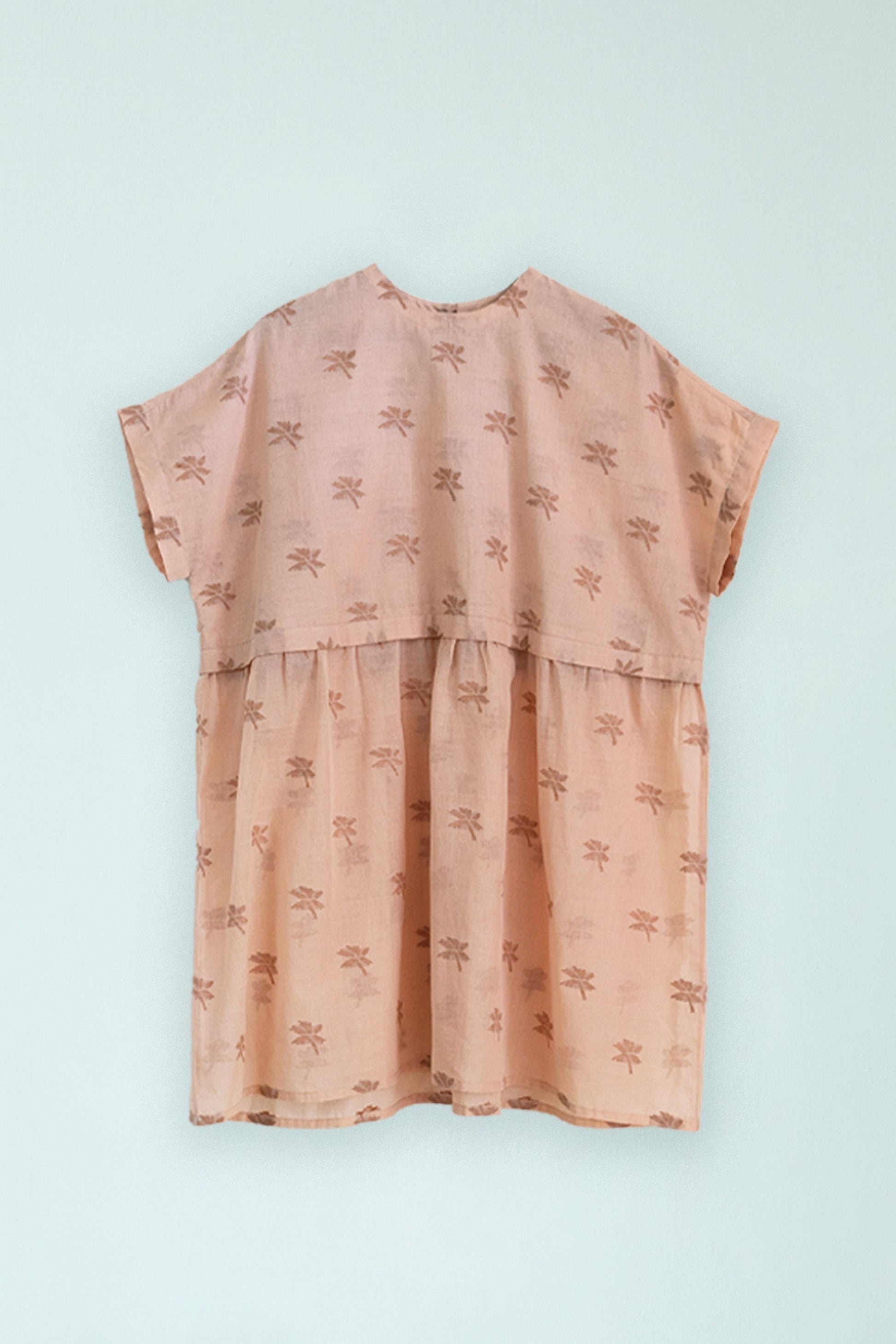 The wilds Jamdani short sleeve midi dress