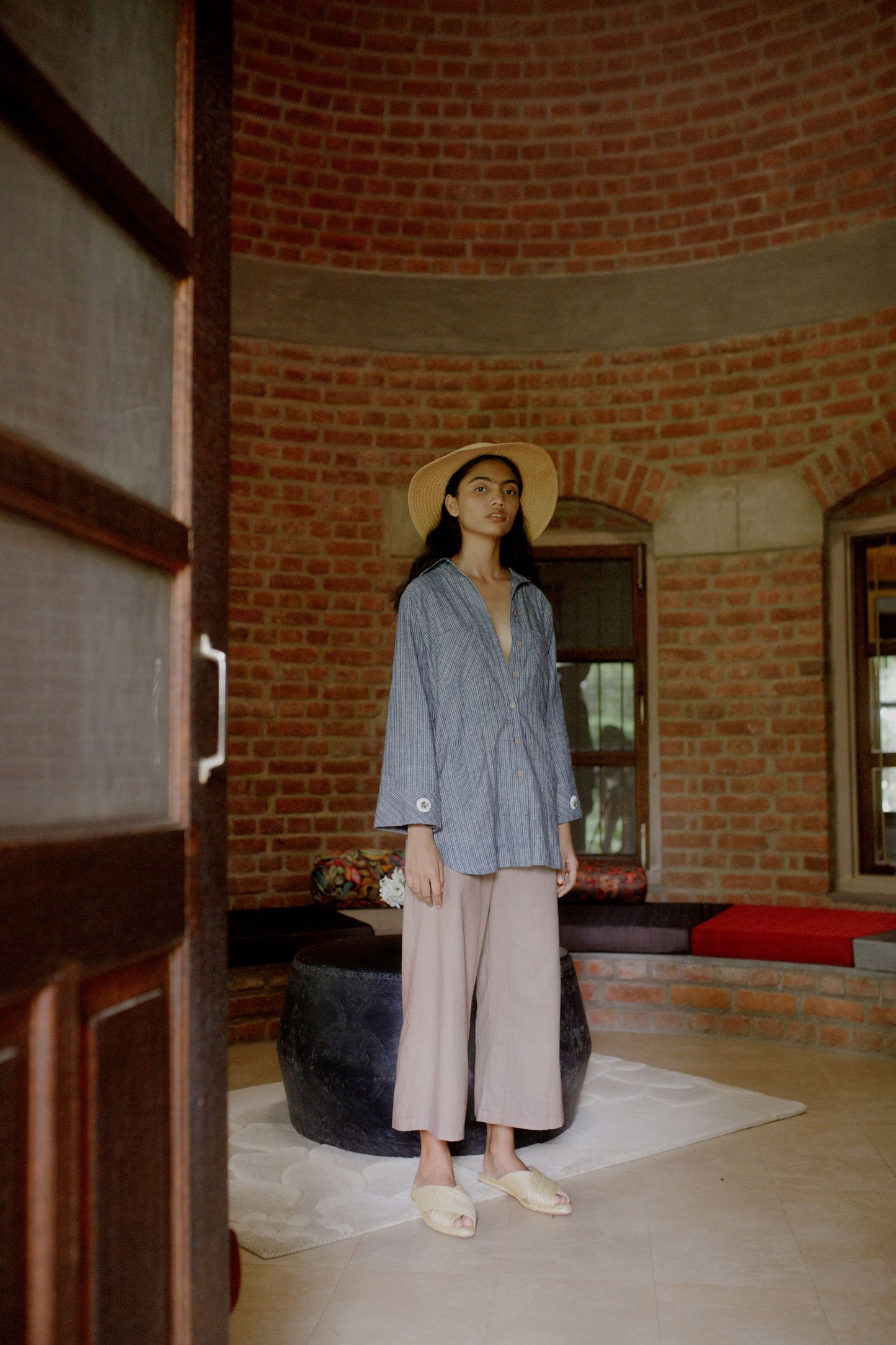 the fletcher hemp stripped jacket