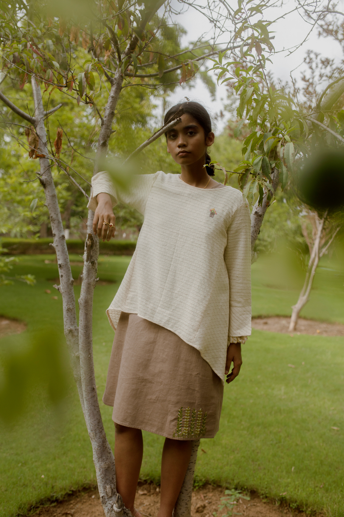 the flow knit long sleeve casual top