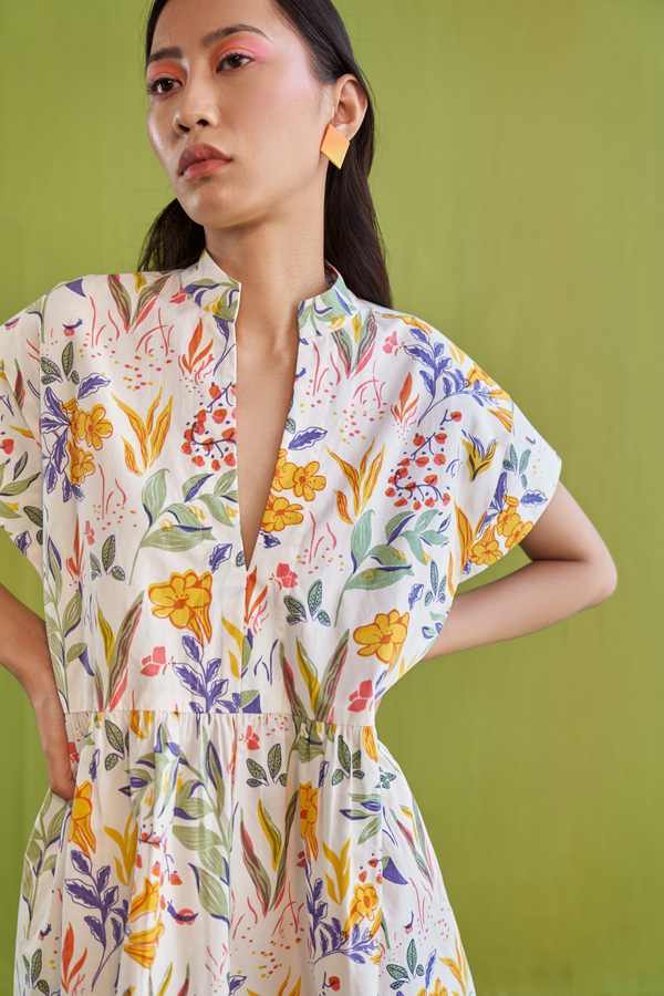 Tropical Garden Organic Cotton Dress