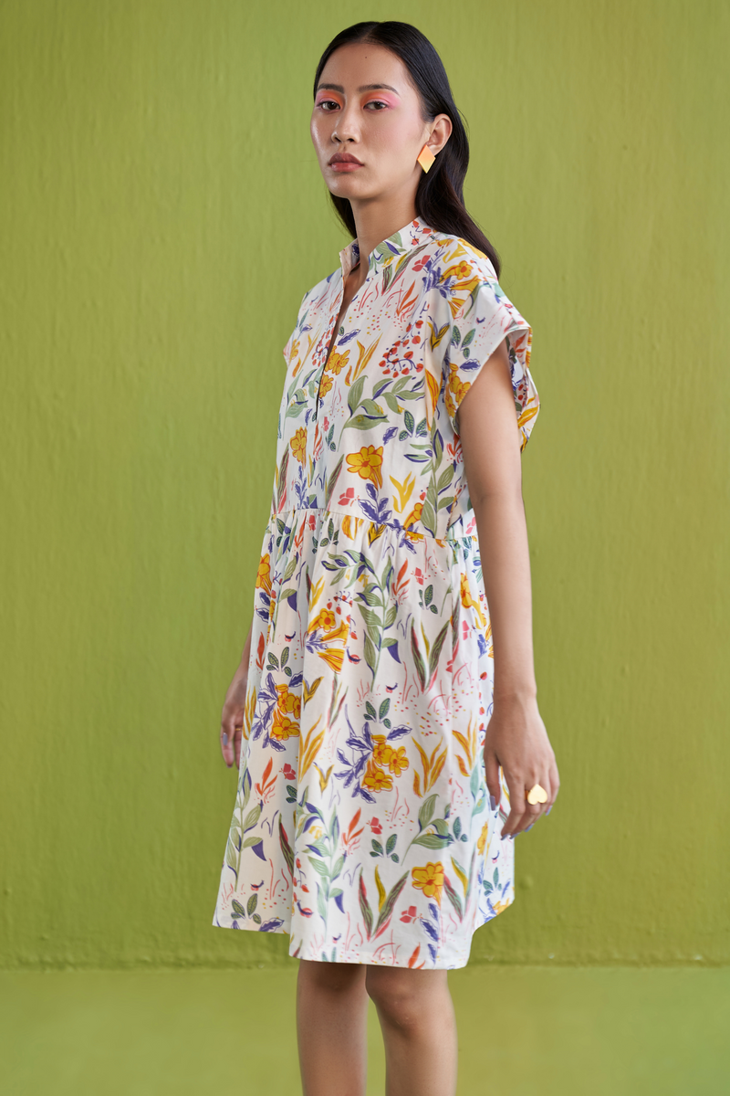 Tropical Garden Organic Cotton Dress