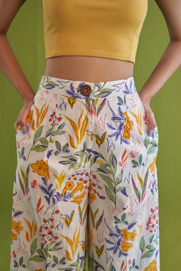 Tropical Garden Organic Cotton Trousers