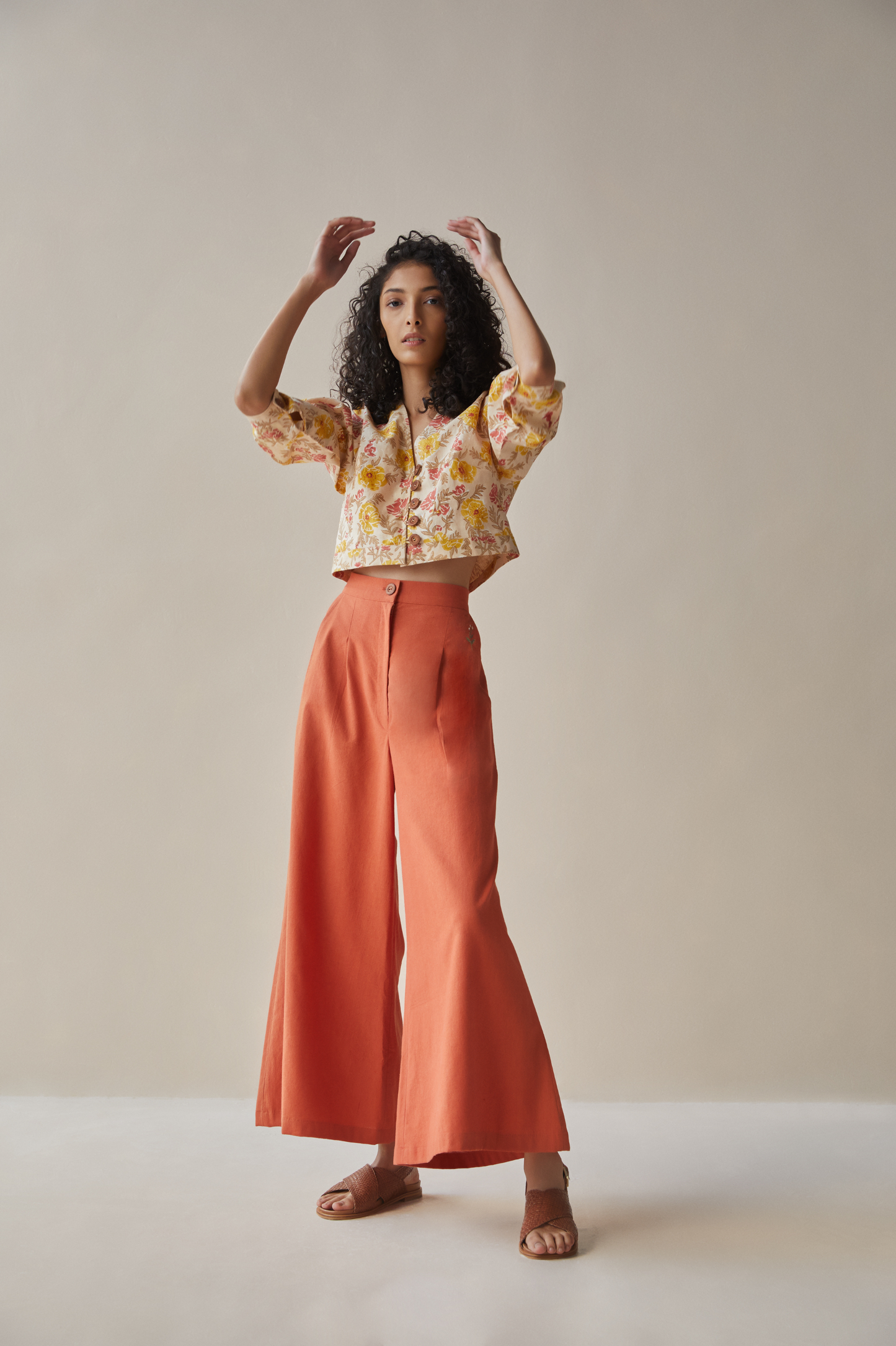 Wild Rose hemp trousers