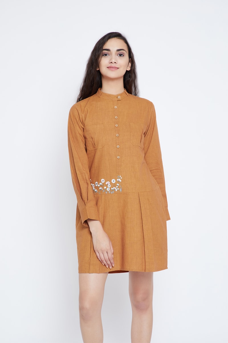 Go with the Flow-er hemp dress